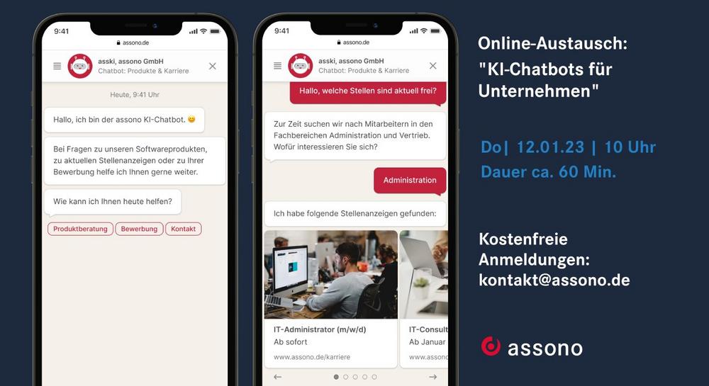 Online-Austausch: Nutzen von KI-Chatbots für Unternehmen (Vortrag | Online)