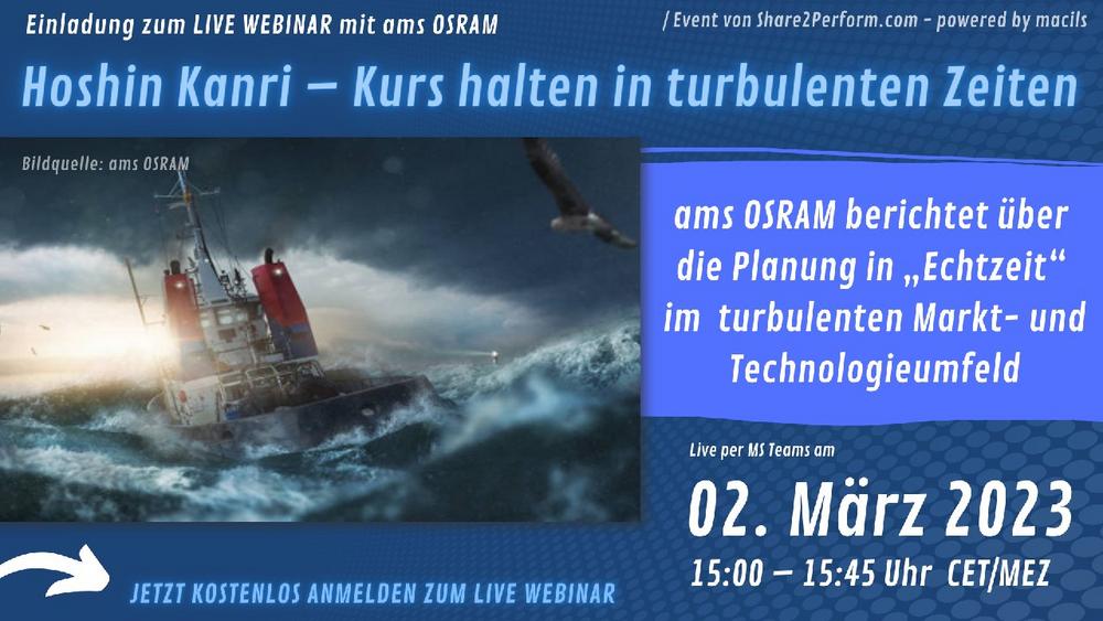 Hoshin Kanri – Kurs halten in turbulenten Zeiten (Webinar | Online)