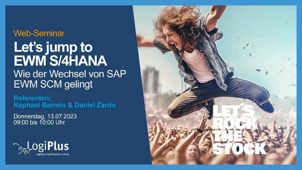 Webinar „Let’s jump to EWM S/4HANA! Wie der Wechsel von SAP EWM SCM gelingt“ (Webinar | Online)