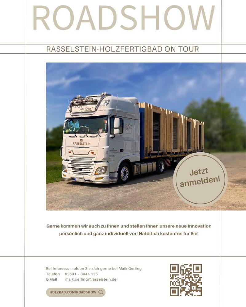 RASSELSTEIN-Holzbäder on Tour – Roadshow im September / Oktober (Sonstiges | Neuwied)