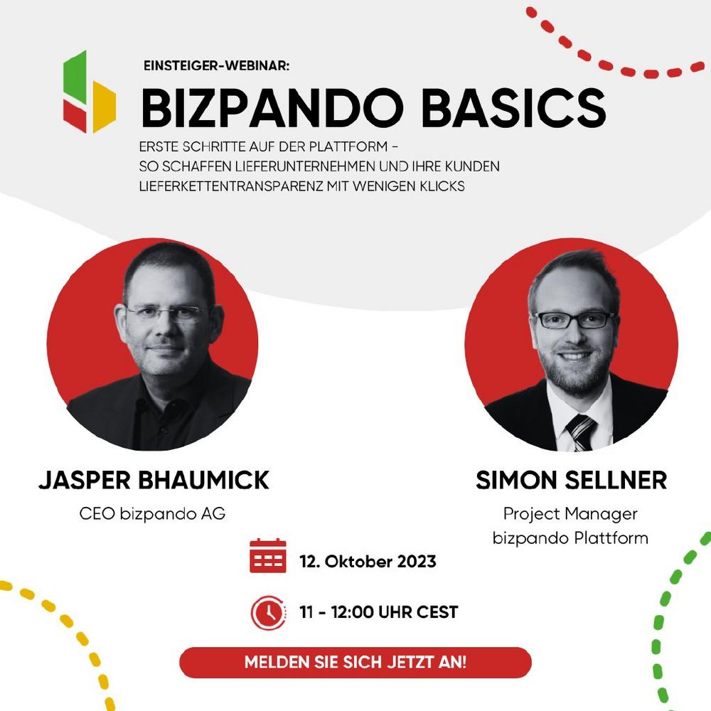 bizpando Basics: Lieferkettentransparenz für Einsteiger (Webinar | Online)