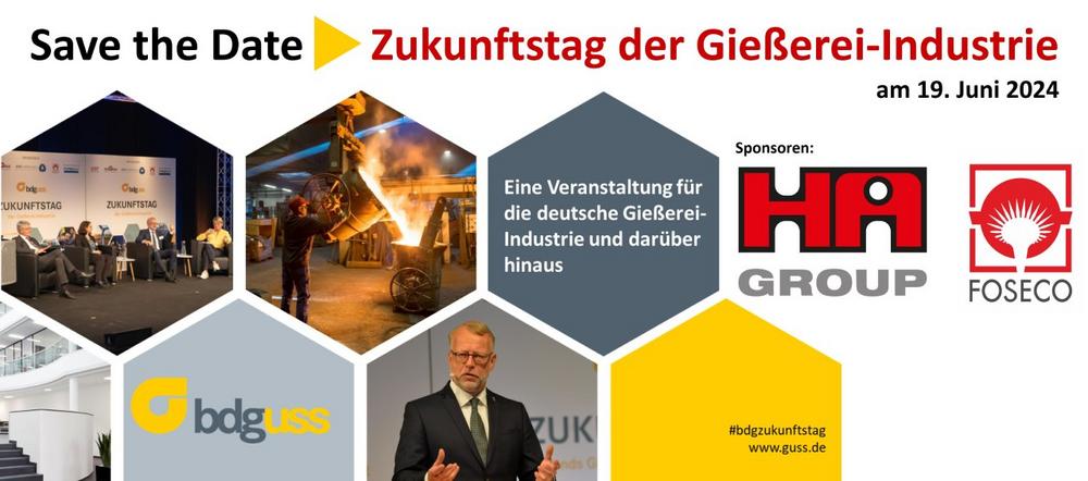 Save the Date: 3. Zukunftstag der Gießerei-Industrie 19.06.2024 (Sonstiges | Online)