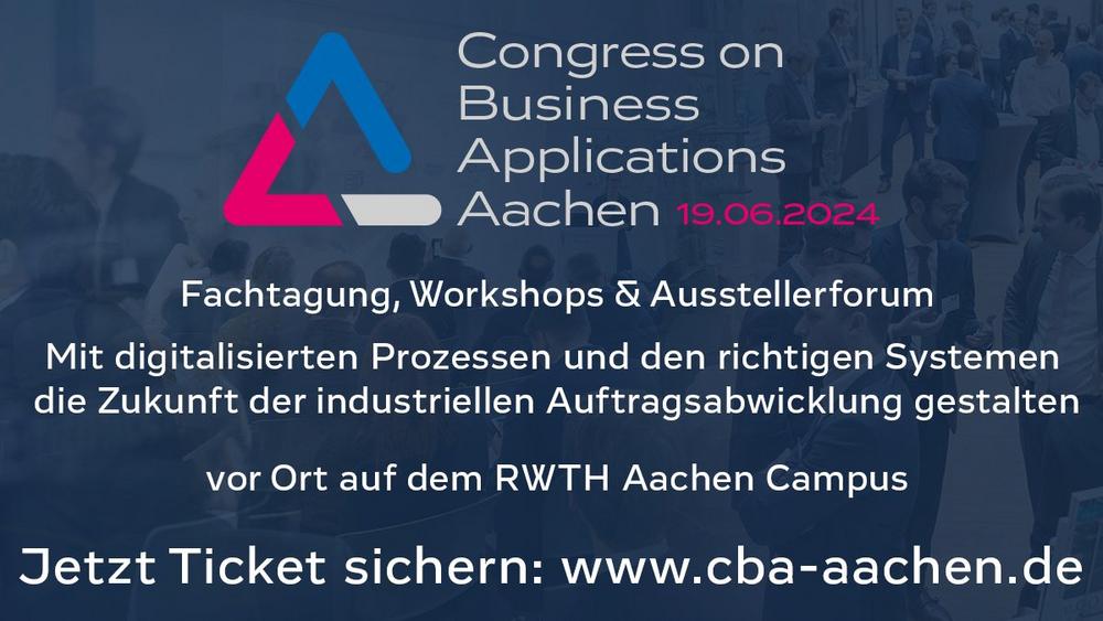 Congress on Business Applications – CBA Aachen 2024 (Konferenz | Aachen)