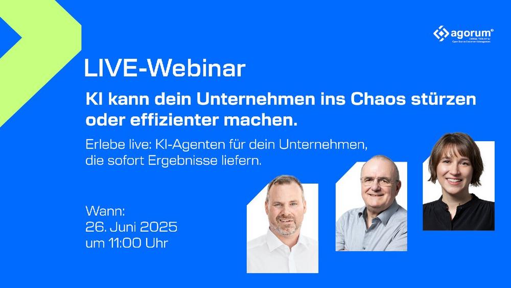 KI kann dein Unternehmen ins Chaos stürzen oder effizienter machen. (Webinar | Online)