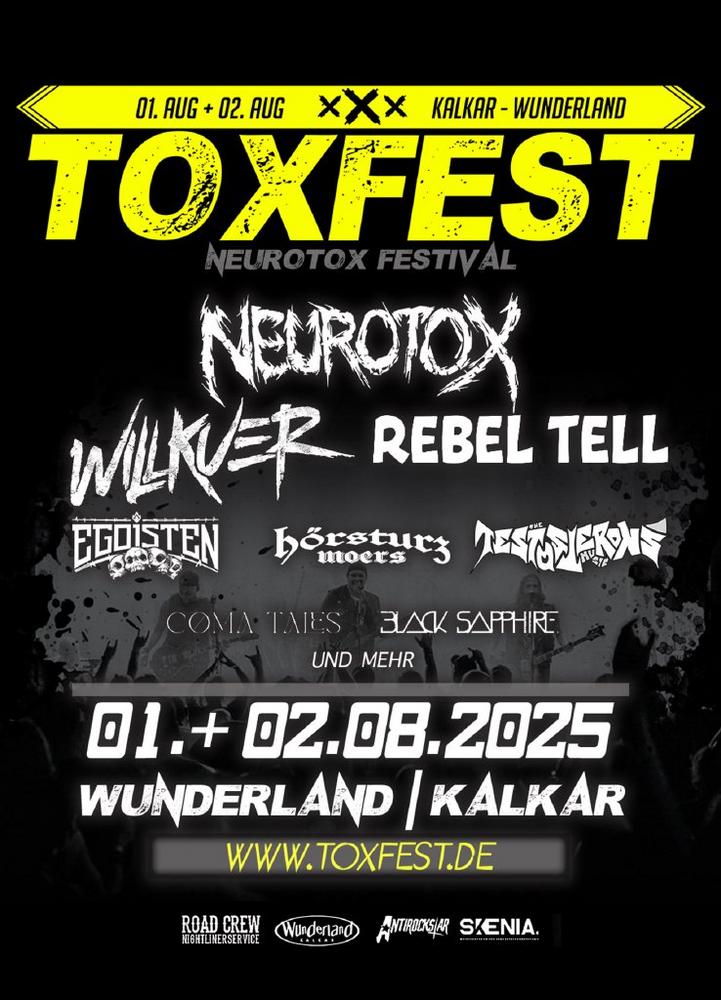 TOXFEST 2025 – THE MOST TOXIC FESTIVAL AM RHEIN (Unterhaltung / Freizeit | Kalkar)