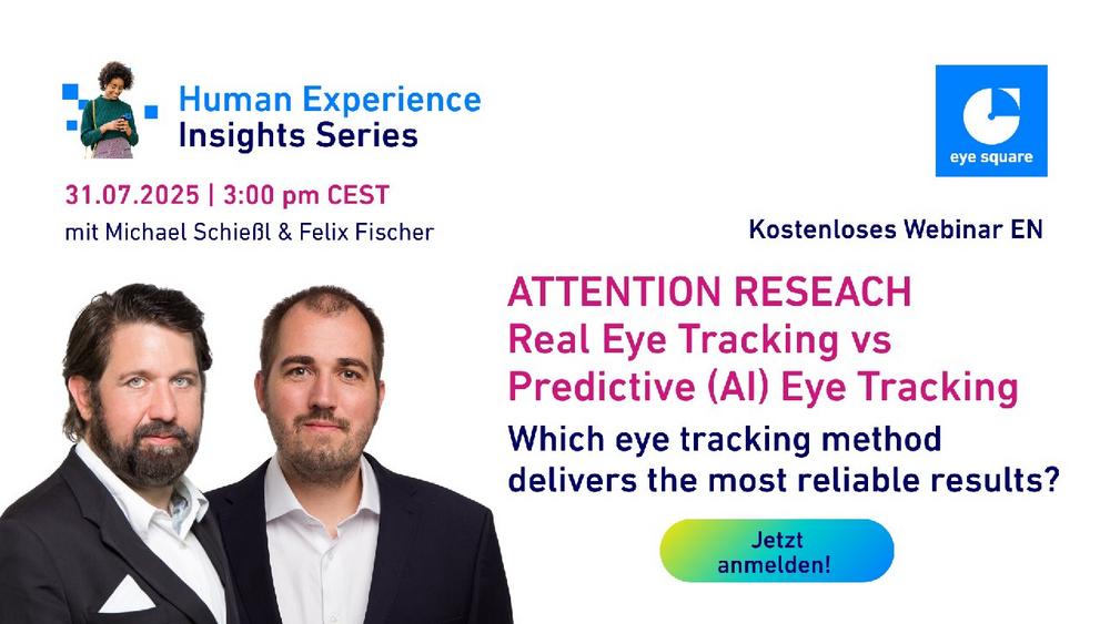 Real Eye Tracking vs Predictive (AI) Eye Tracking (Webinar | Online)