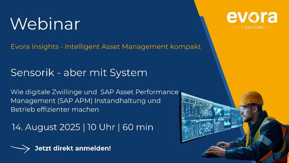 Live-Webinar: Sensorik – aber mit System! Von Daten zum Nutzen (Webinar | Online)