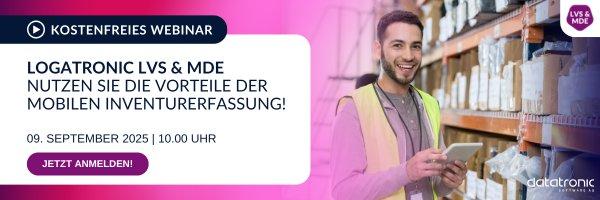 Logatronic LVS & MDE – Nutzen Sie die Vorteile der mobilen Inventurerfassung! (Webinar | Online)