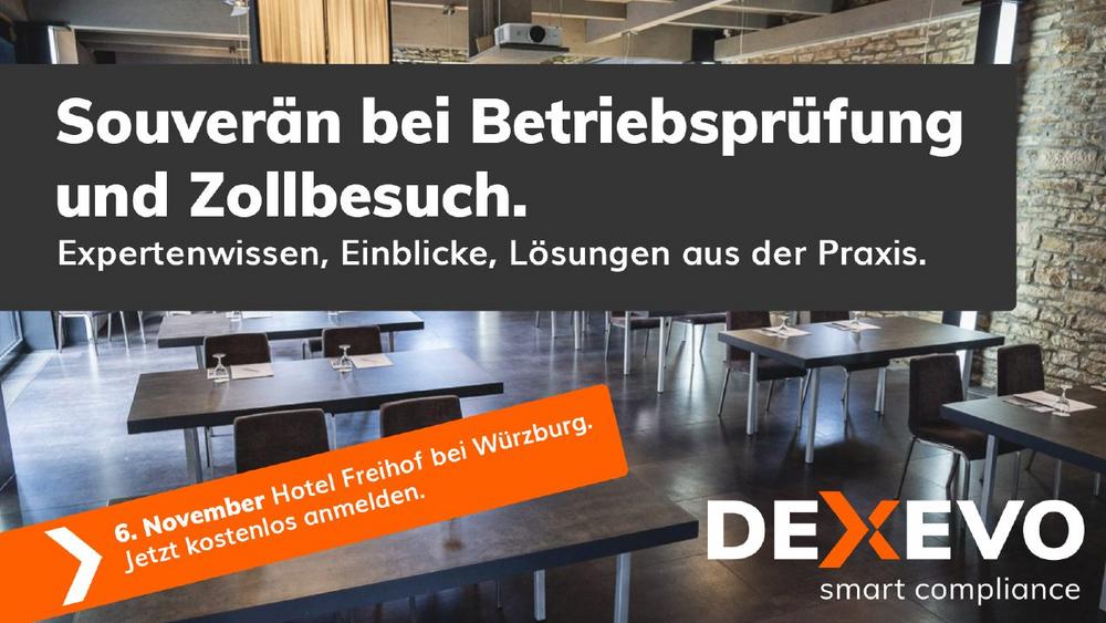 DEXEVO Nachunternehmermanagement Lounge Würzburg (Networking | Prichsenstadt)