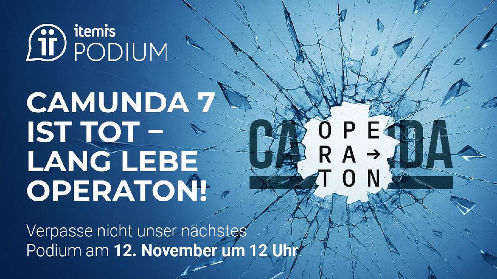 itemis PODIUM: Camunda 7 ist tot – lang lebe Operaton! (Webinar | Online)