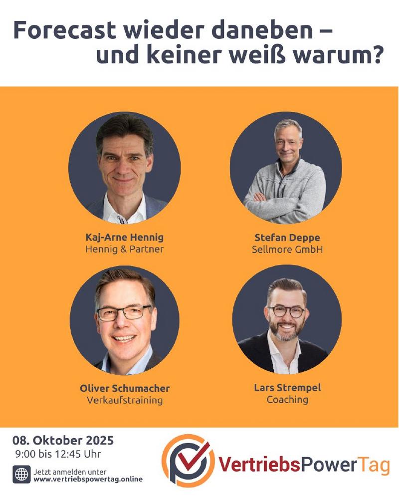 VertriebsPowerTag: Vom Angebot zum Auftrag (Webinar | Online)