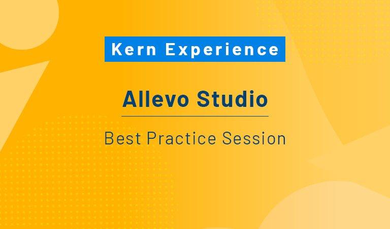 Allevo Studio – Best Practice Session (Webinar | Online)