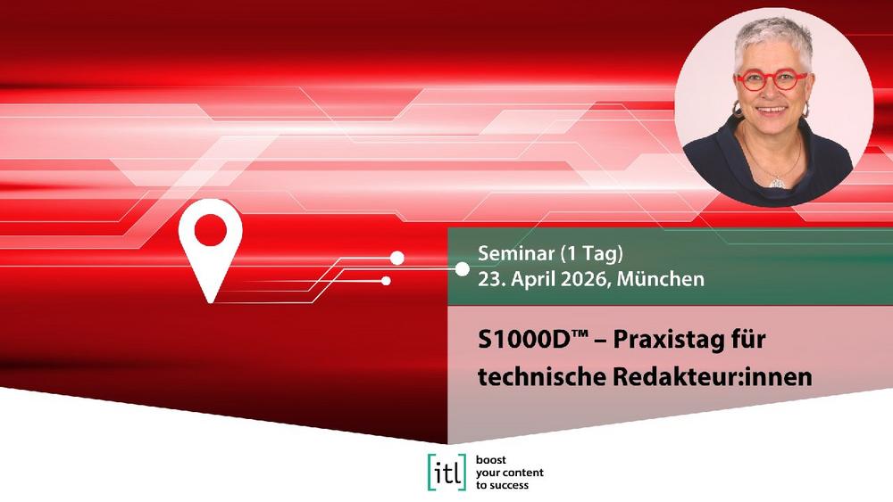 S1000D™ – Praxistag für technische Redakteur:innen (Seminar | München)