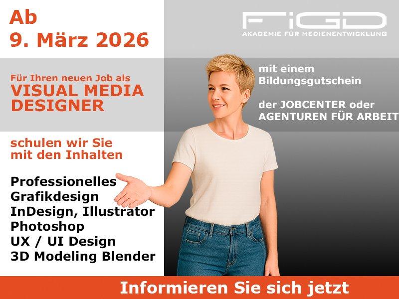 Visual Media Designer – Kreativ durchstarten ab März 2026 (Schulung | Berlin)