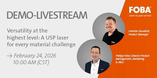 Live-Demo: One Ultrashort Pulse Laser for Every Material Challenge (Webinar | Online)