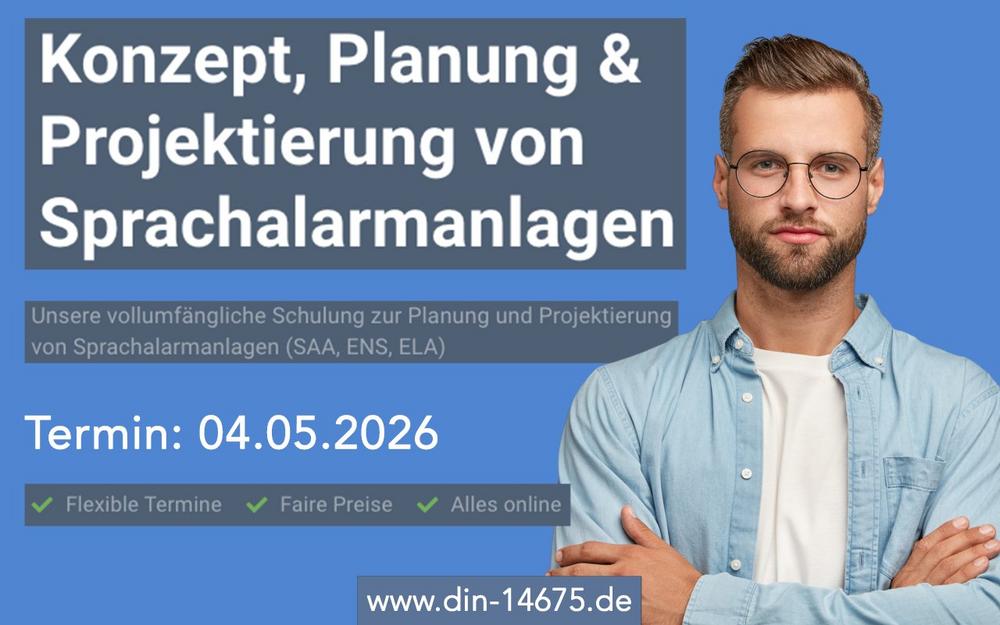 Kompetenznachweis Akustik und Elektroakustik für SAA (Schulung | Online)