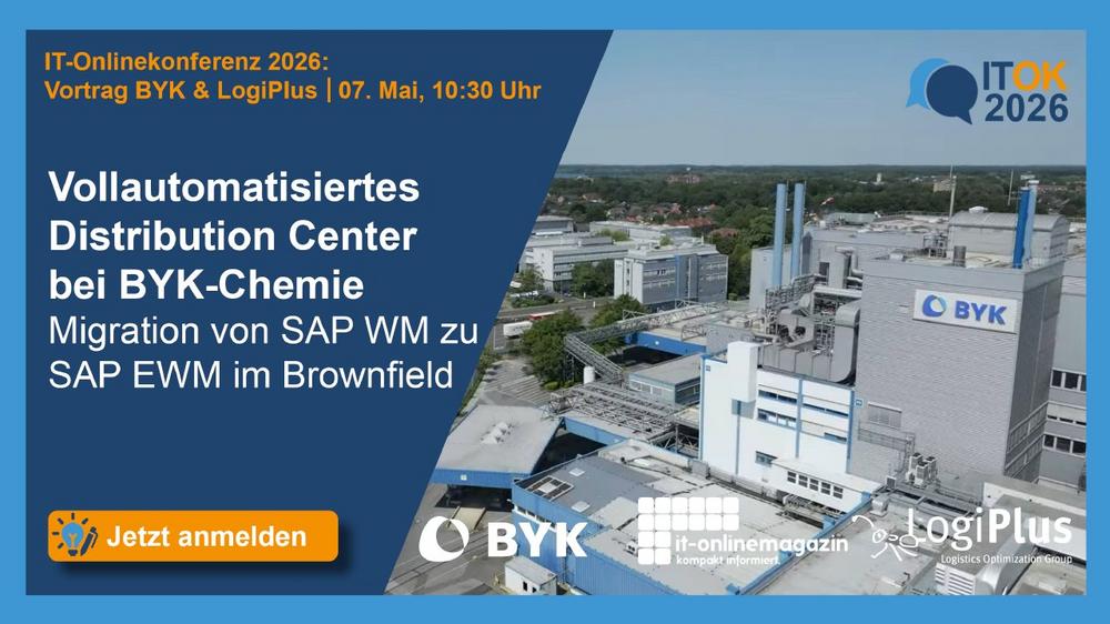 ITOK 2026: Vollautomatisiertes Gefahrstofflager bei BYK-Chemie: von SAP WM zu EWM im Brownfield (Konferenz | Online)