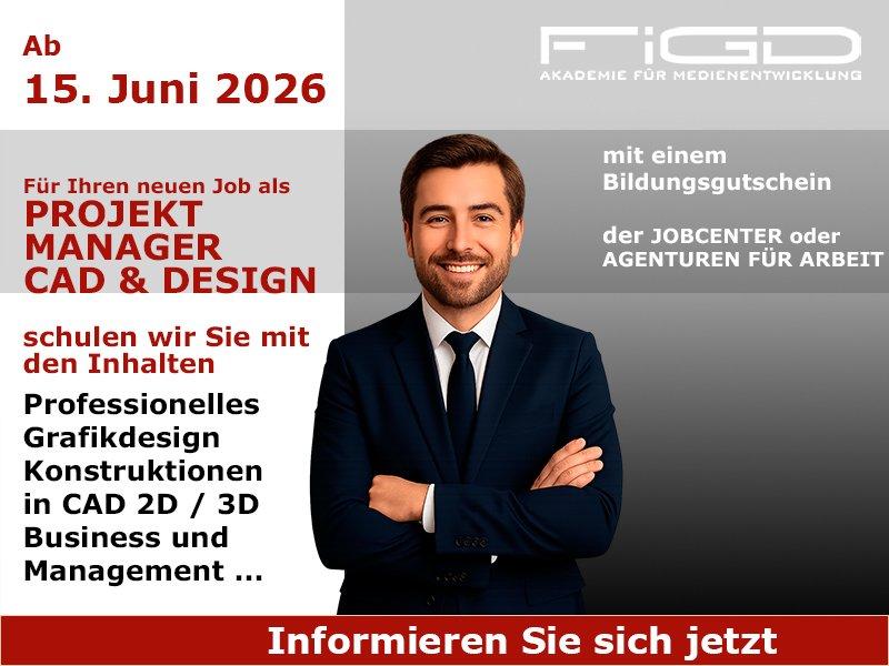 Projektmanager CAD & Design online werden und beruflich neu durchstarten (Schulung | Online)