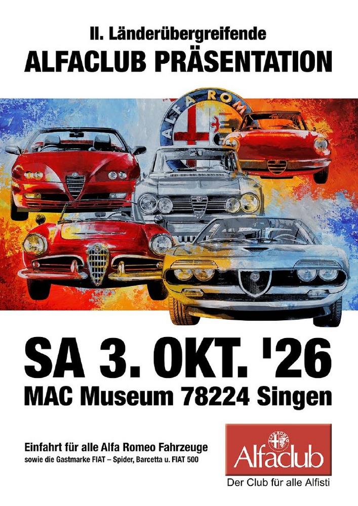 PopArt-Ausstellung von Bernd Luz zur länderübergreifenden Alfaclub-Präsentation im MAC-Museum (Ausstellung | Singen (Hohentwiel))