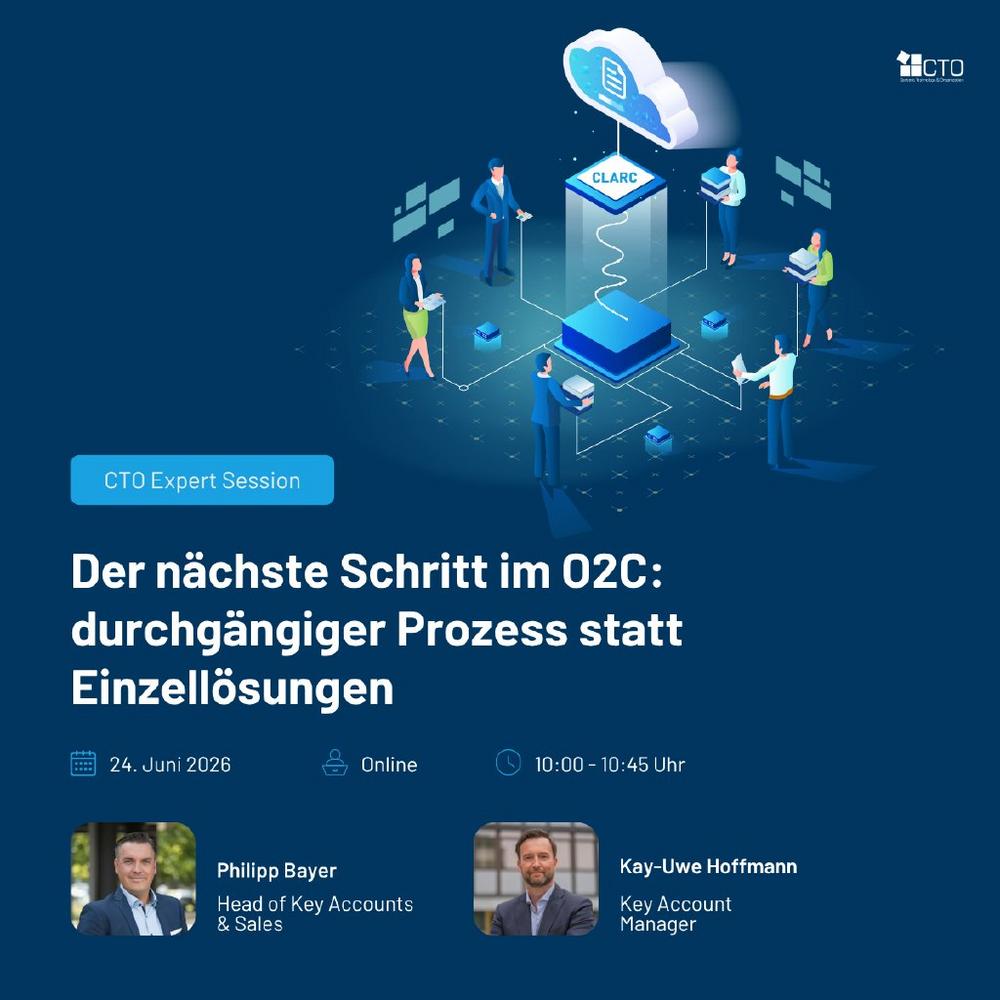 Der nächste Schritt im O2C: durchgängiger Prozess statt Einzellösungen (Webinar | Online)