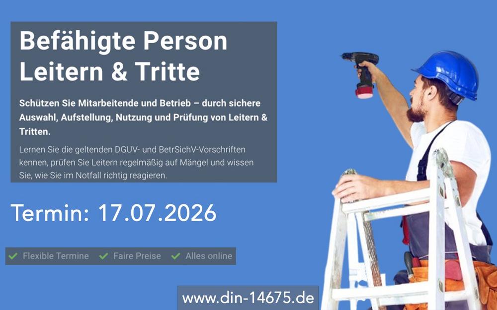 Befähigte Person Leitern & Tritte (Schulung | Online)
