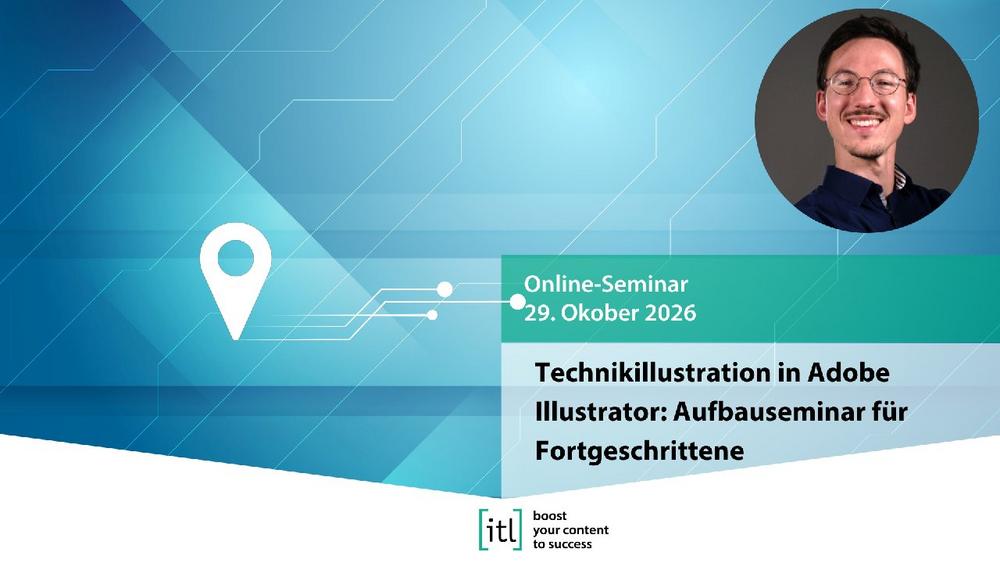Technikillustration in Adobe Illustrator: Aufbauseminar für Fortgeschrittene (Webinar | Online)