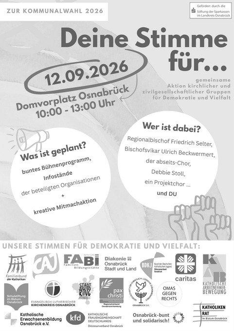 Meine Stimme für Demokratie: Bläser Flashmob auf dem Domplatz (Sonstiges | Osnabrück)