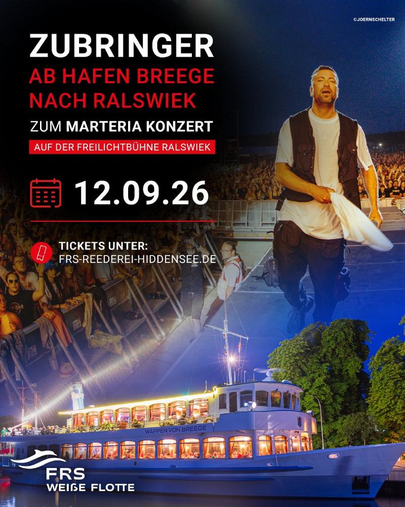 Mit MS „Wappen von Breege“ zum Marteria-Konzert nach Ralswiek (Unterhaltung / Freizeit | Breege)