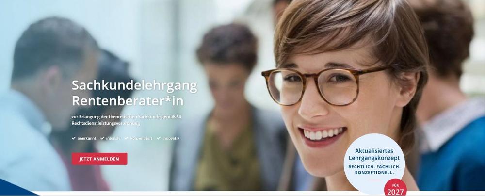 Sachkundelehrgang Rentenberater*in – Berlin & Online 2027 (Seminar | Berlin)