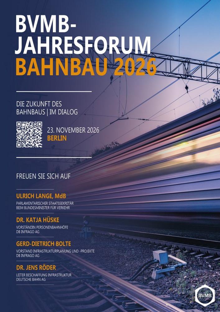 BVMB – Jahresforum Bahnbau 2026 (Kongress | Berlin)